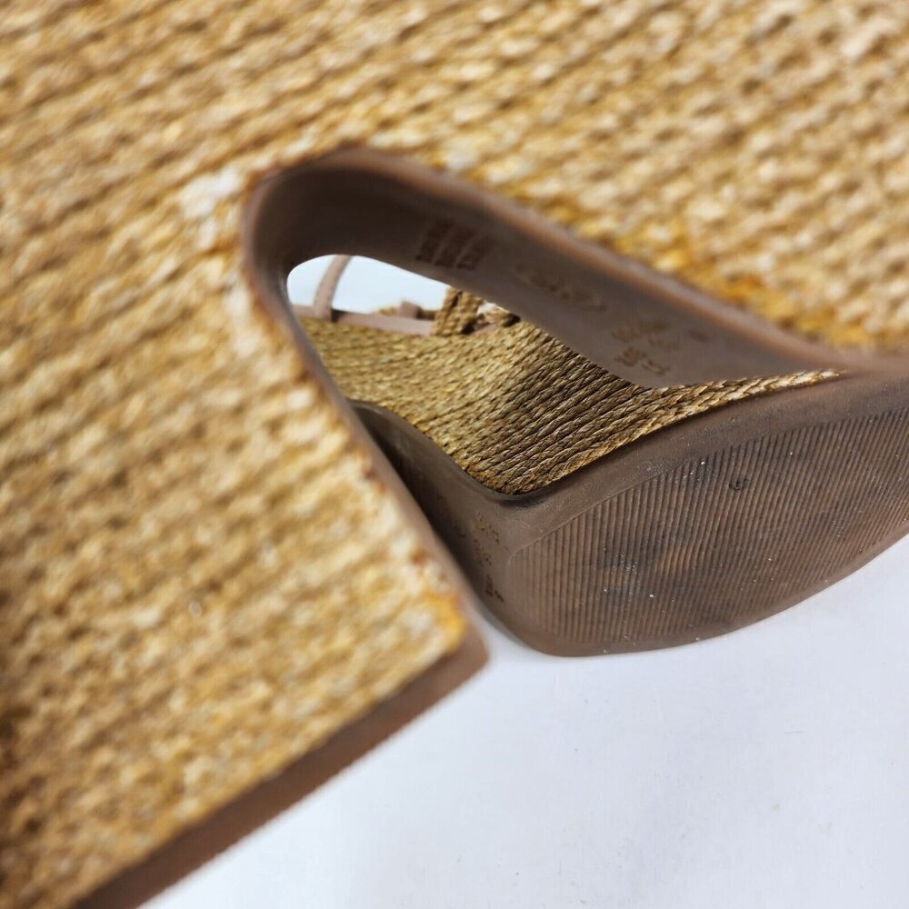 Vicenza Anthropologie Melissa Woven Platform Sandals In Boho Beige Size US 6 - Picture 15 of 16